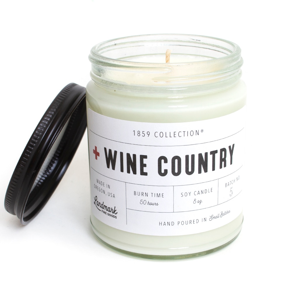 Landmark Fine Goods, 8oz, Candle, Wine Country